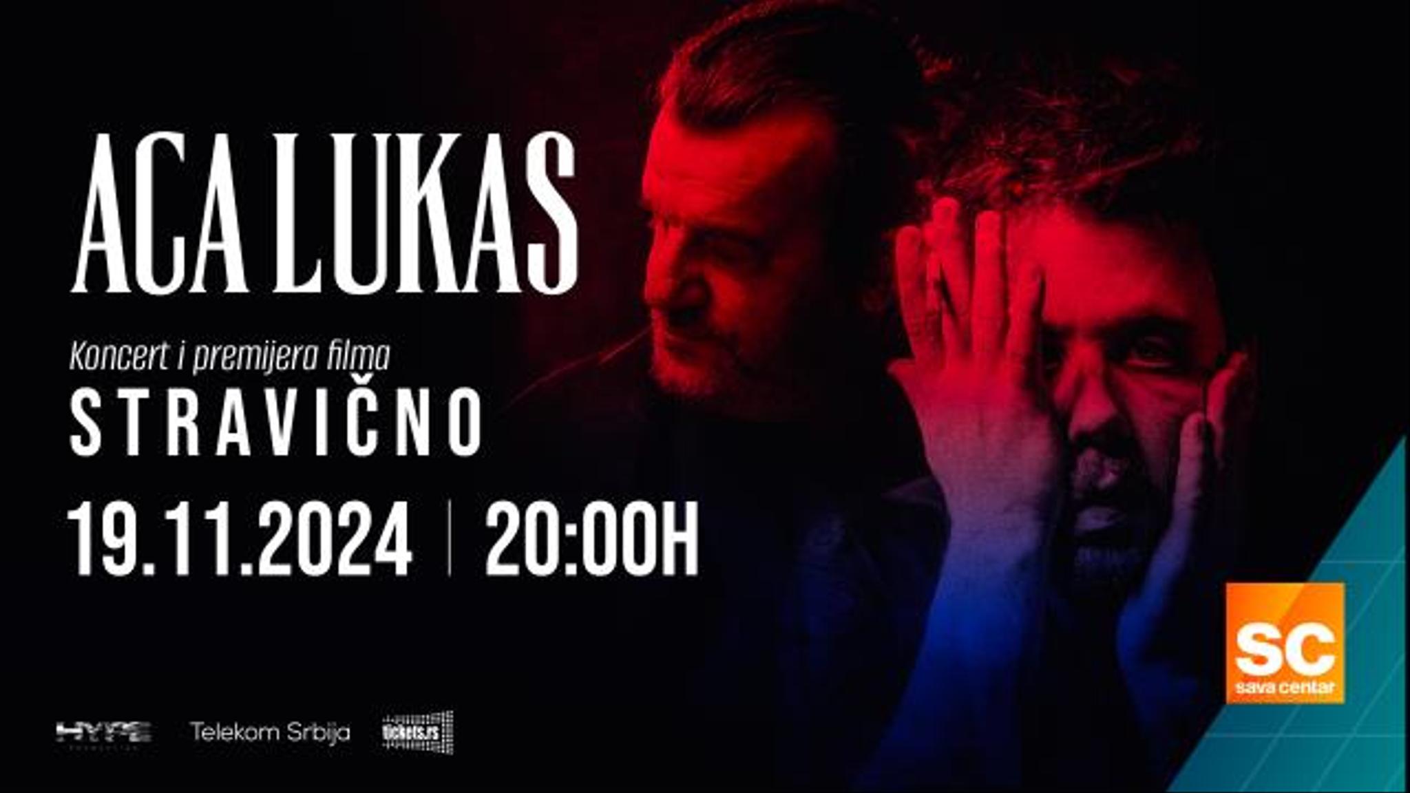 Aca Lukas koncert i premijera filma Stravično