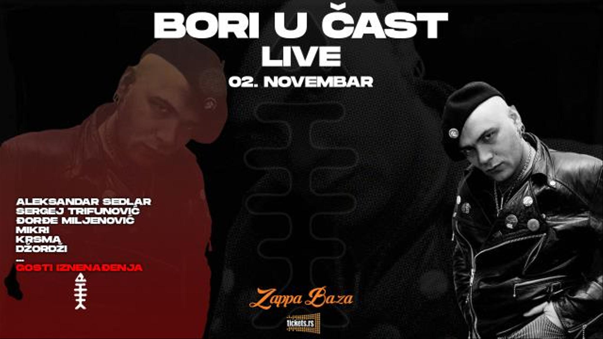 BORI U ČAST LIVE